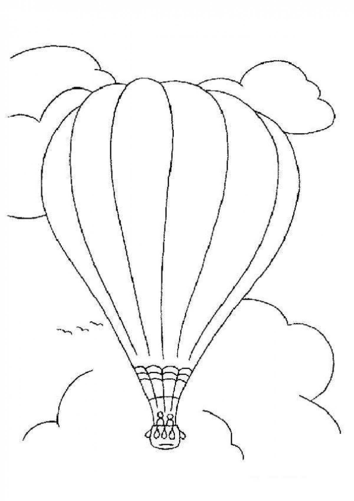 Dazzle balloon coloring page