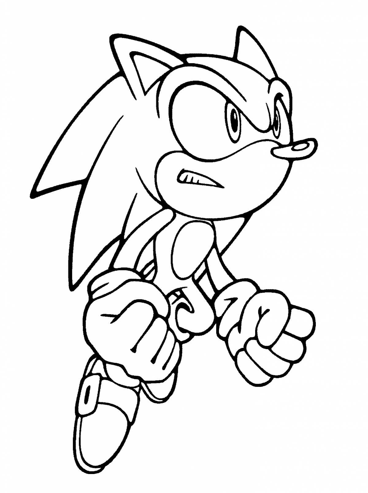 Amazing sonic coloring book for kids