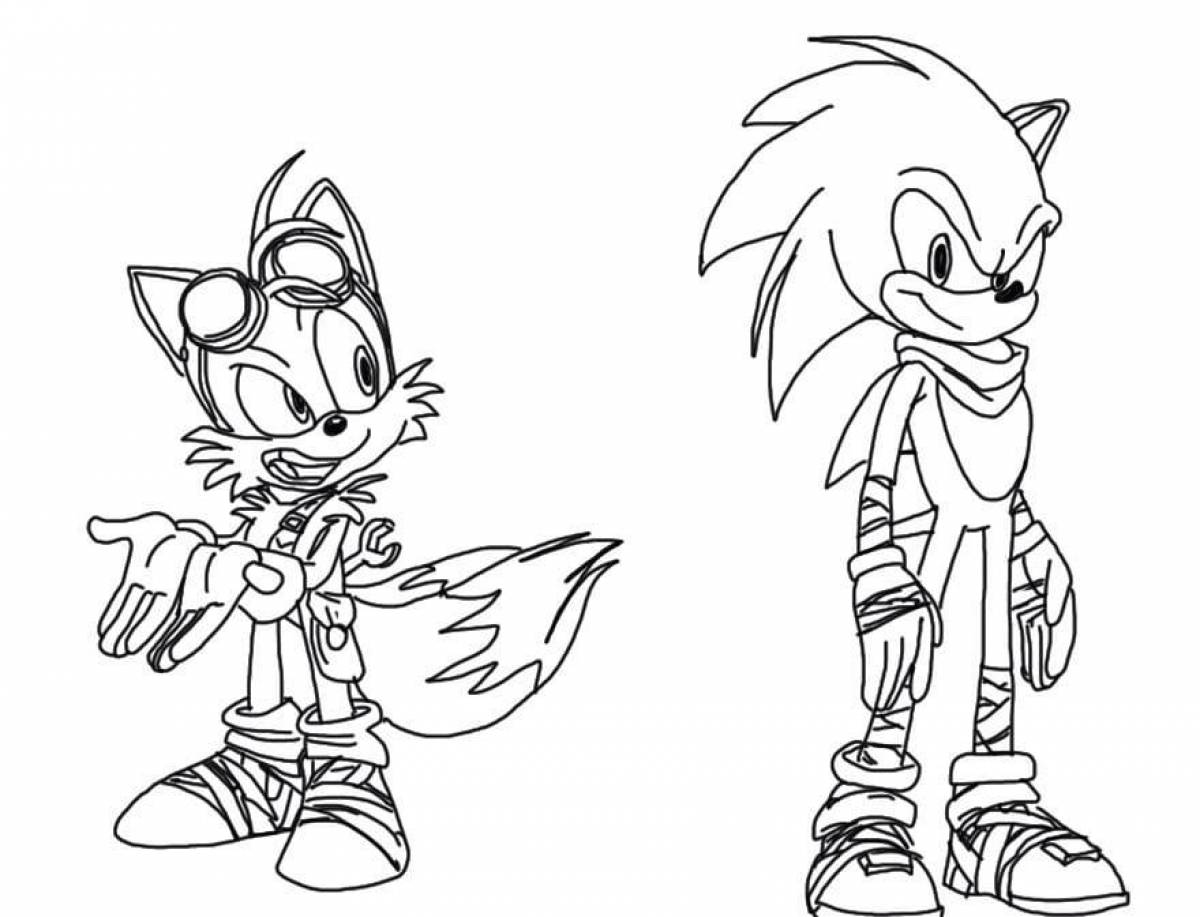 Amazing sonic coloring book for kids
