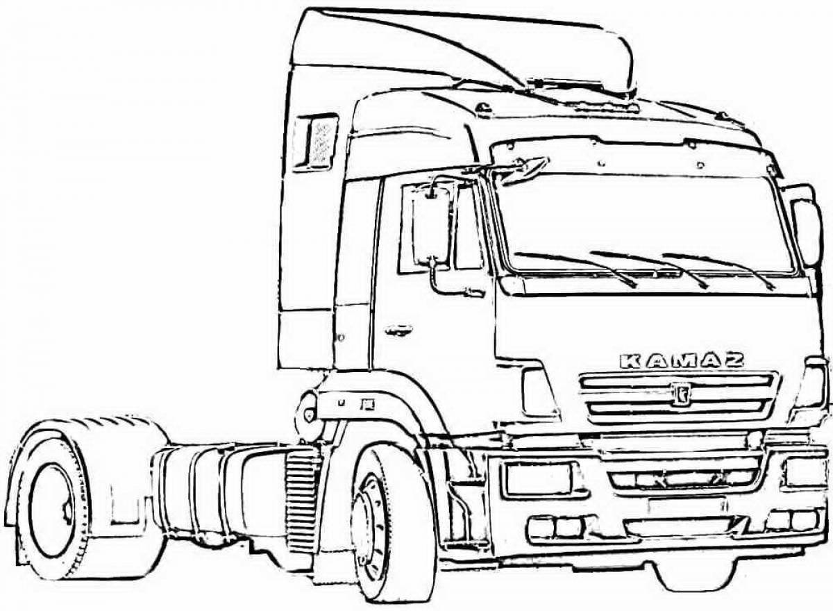 Zani truck coloring page