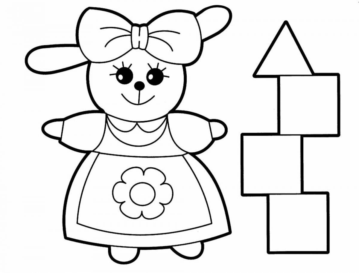 Color-frenzy coloring page для 3-летних
