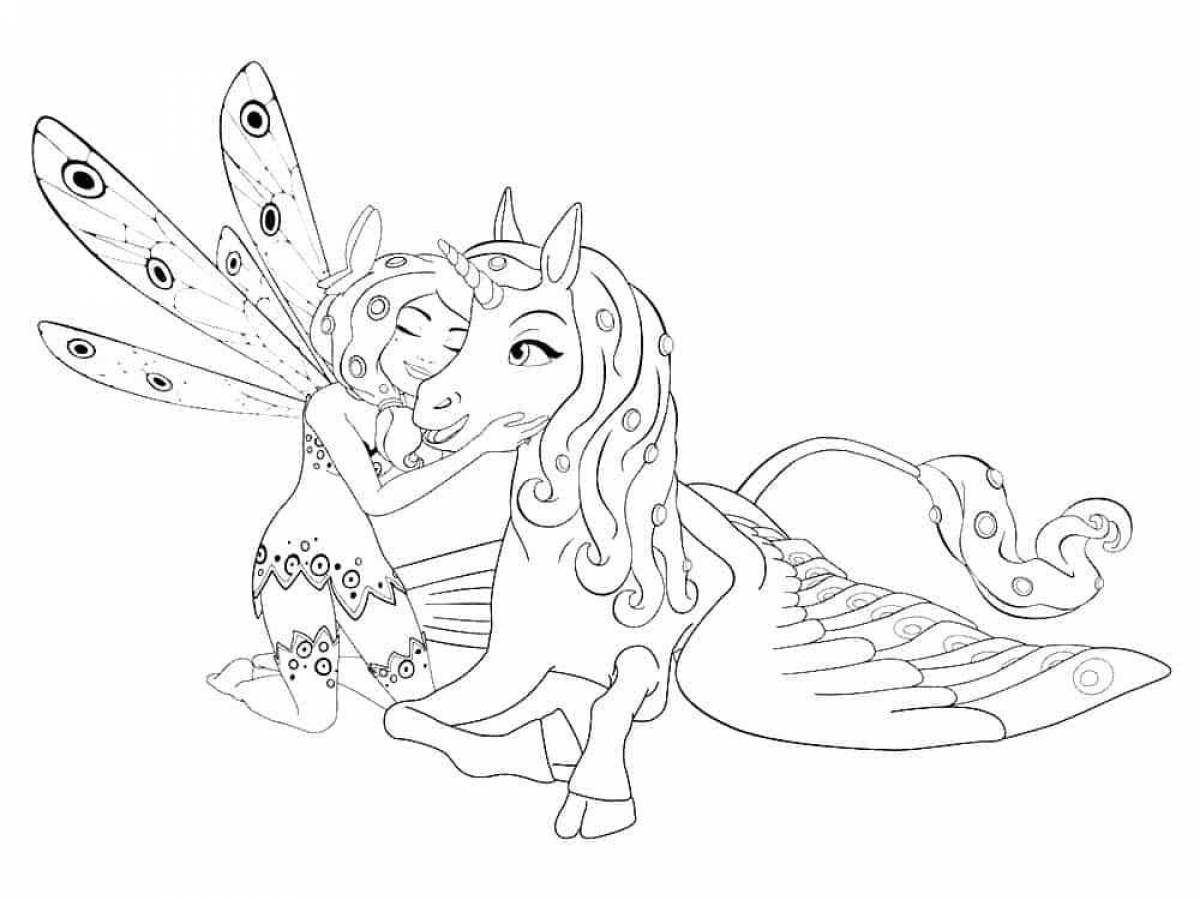 Lalafan fairytale coloring page