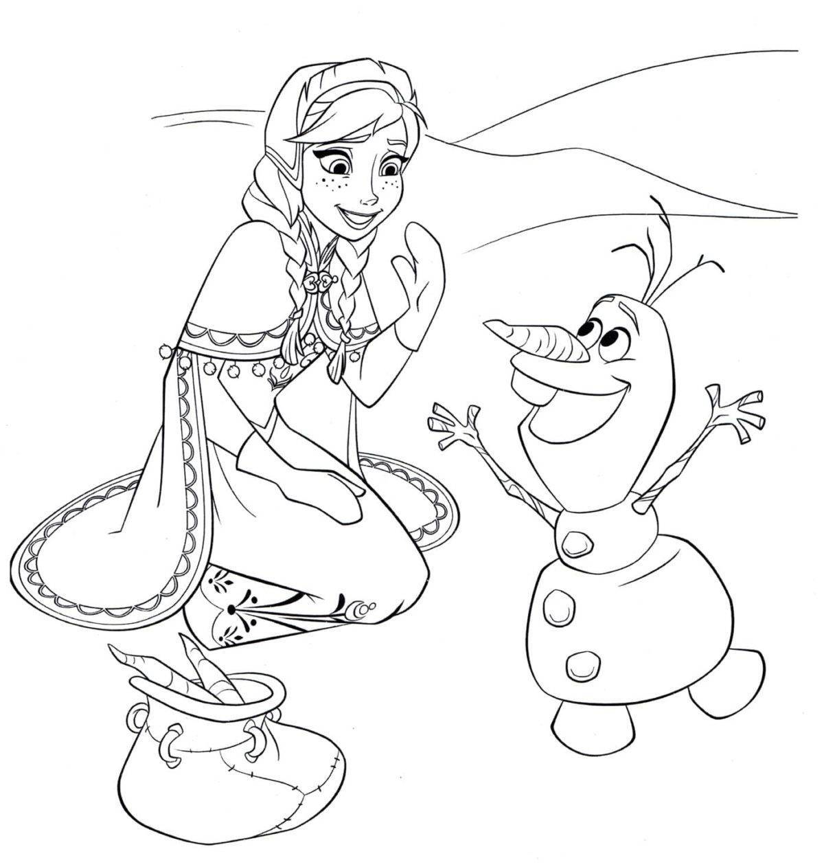 Dazzlingly cold heart coloring pages for kids