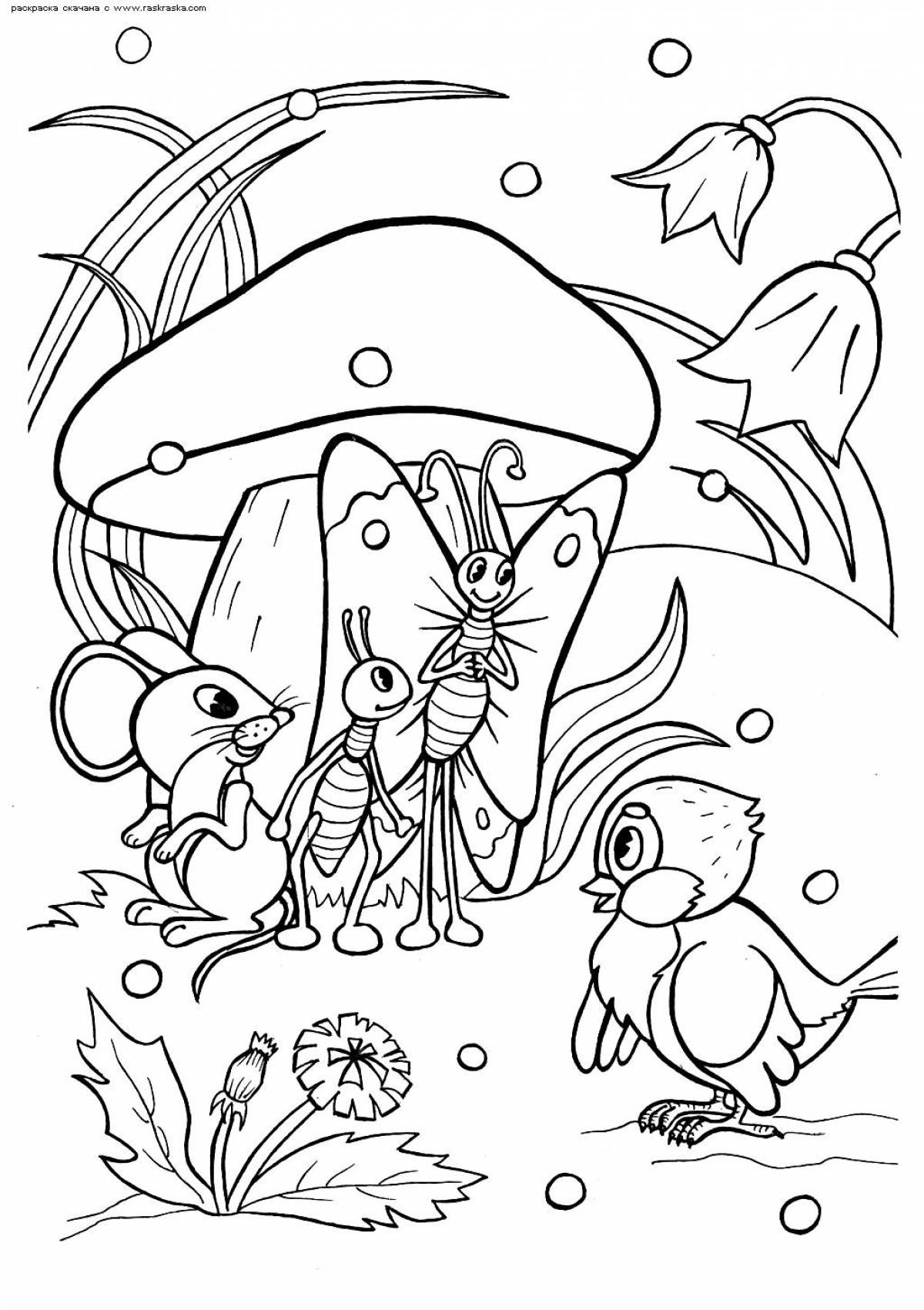 Tempting fairy tale coloring pages