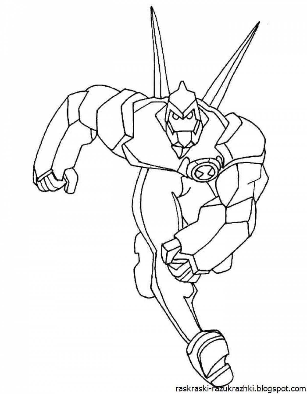 Showy brawl star coloring page