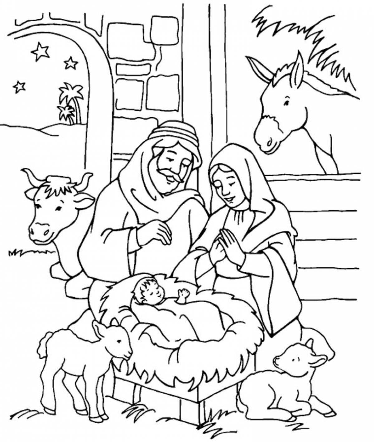 Deluxe Christmas coloring book for kids
