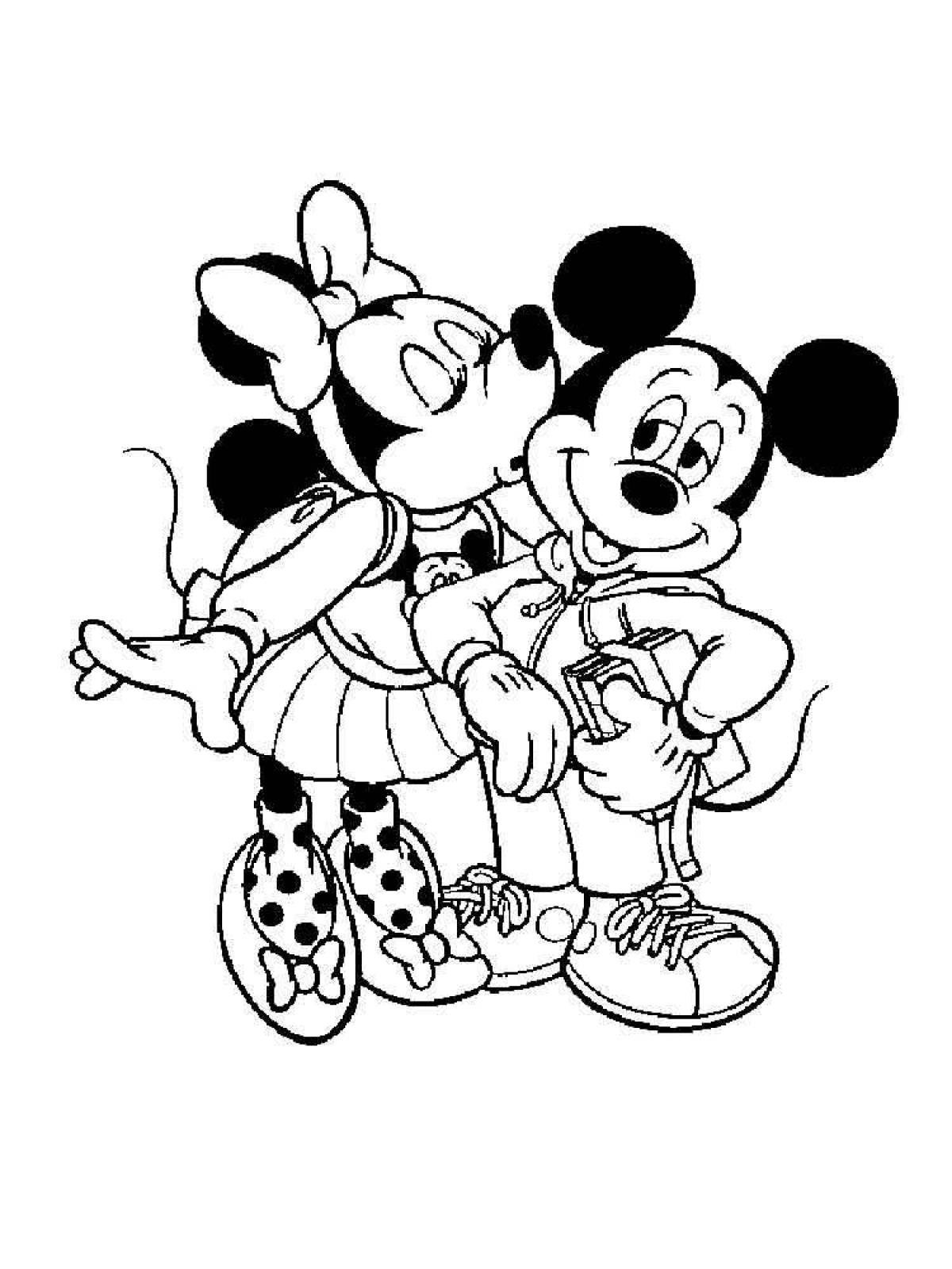 Coloring book magic mickey mouse