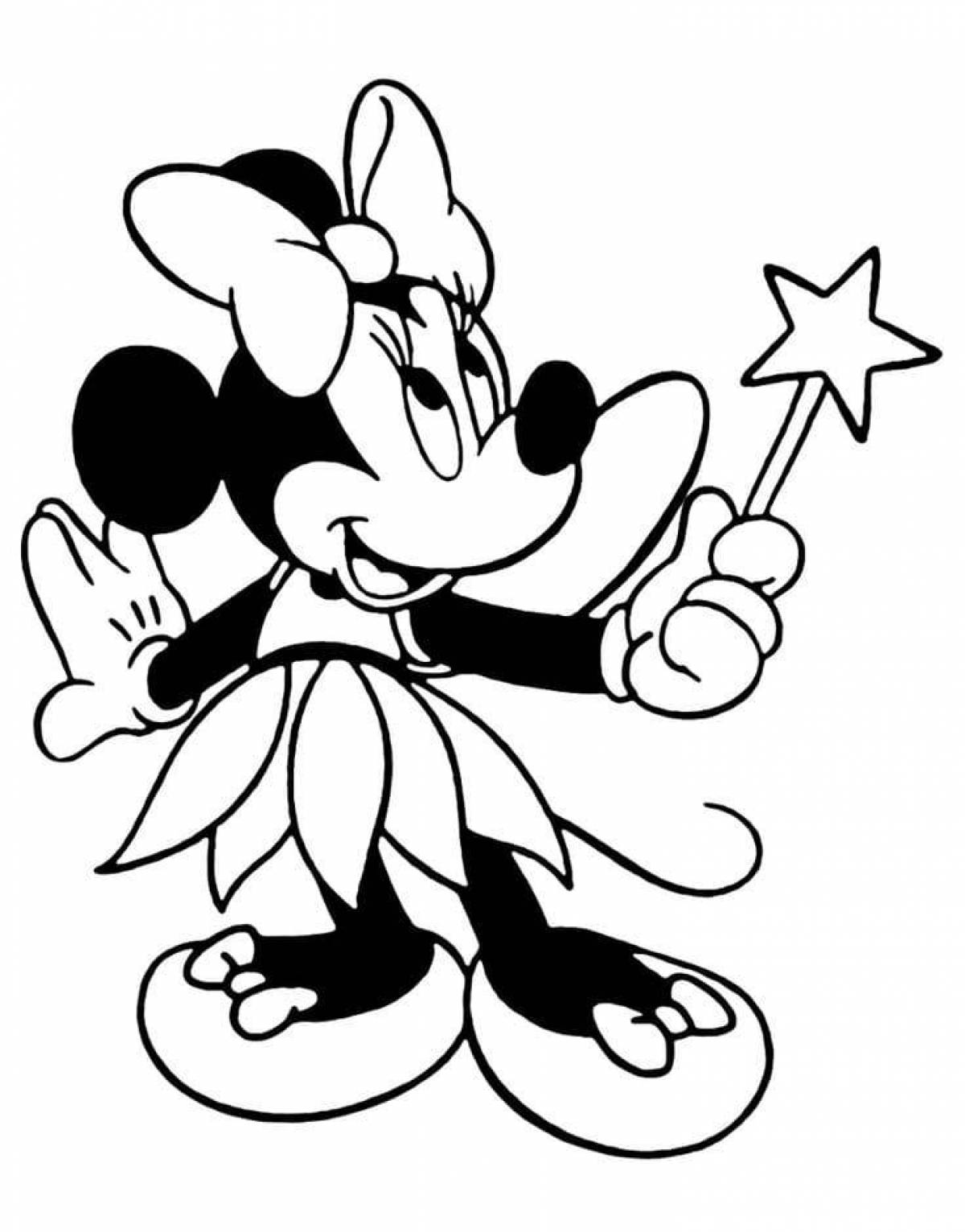 Fun coloring mickey mouse