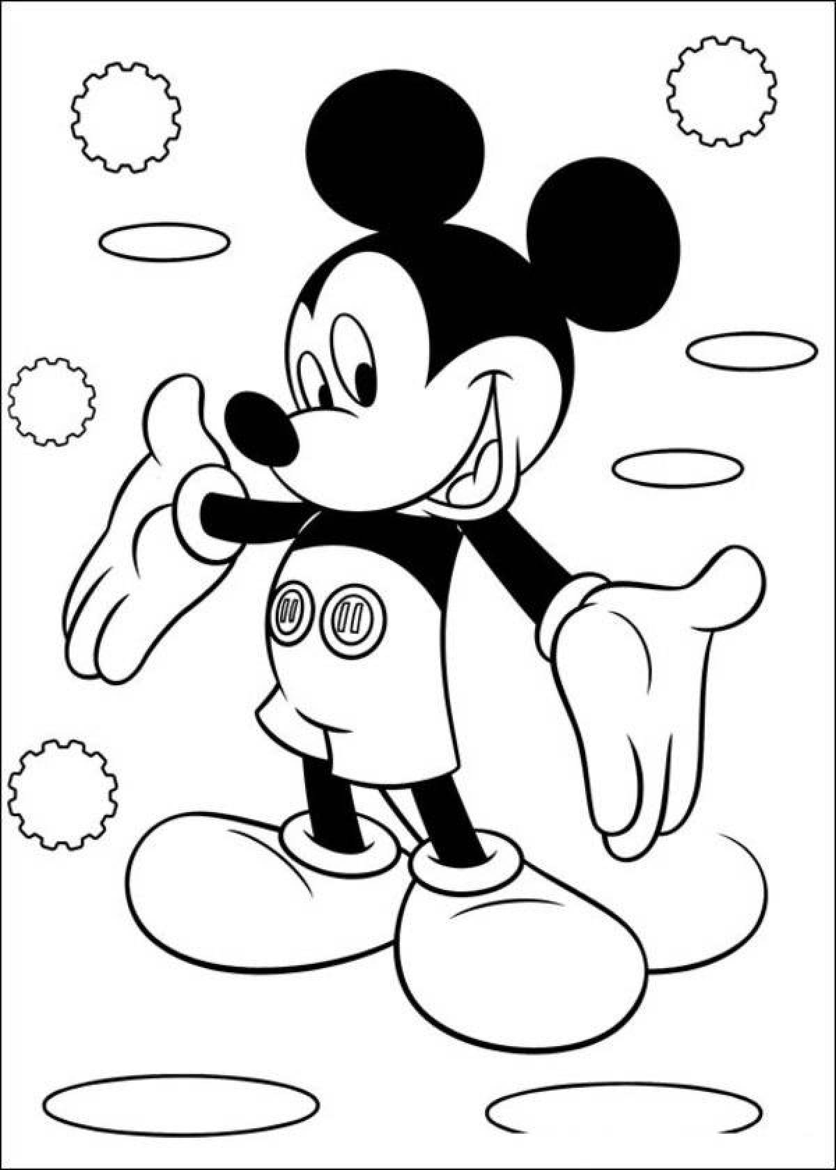 Violent mickey mouse coloring book