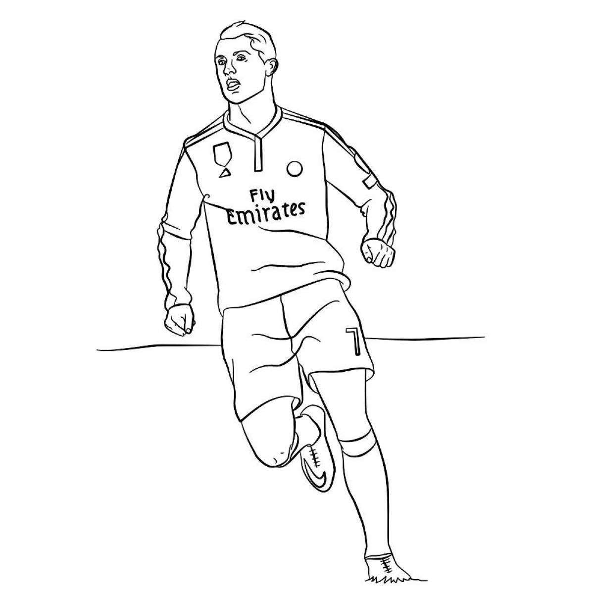 Witty ronaldo coloring book