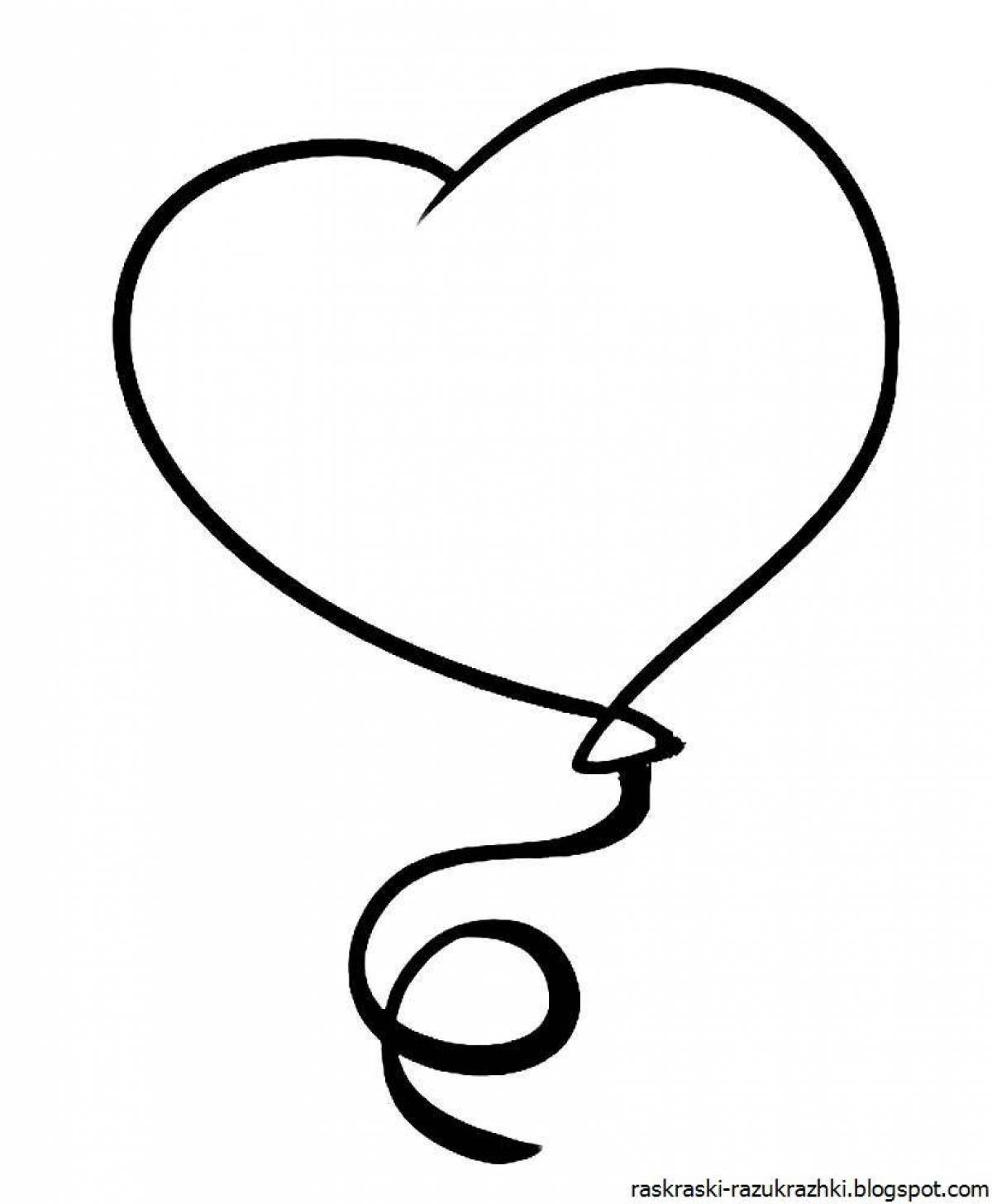 Fancy balloons coloring page