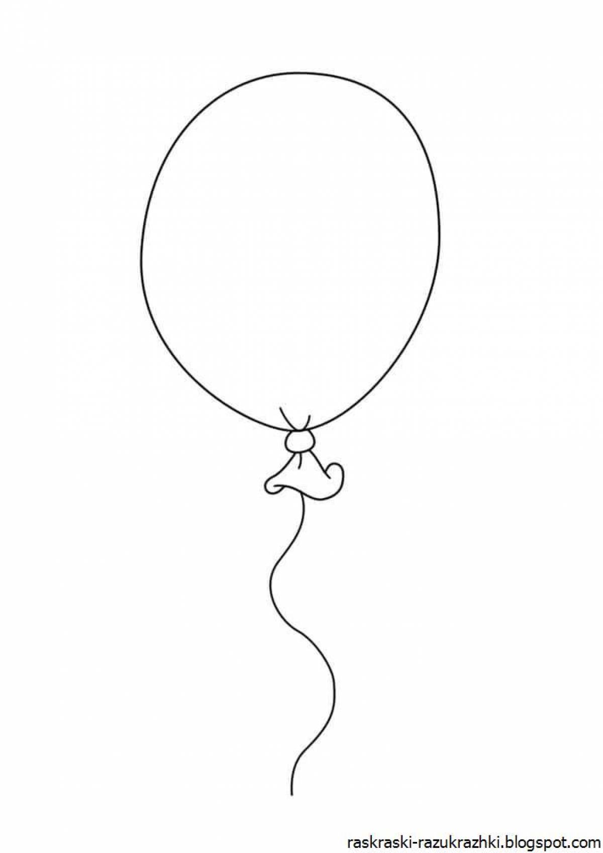 Color live balloons coloring book