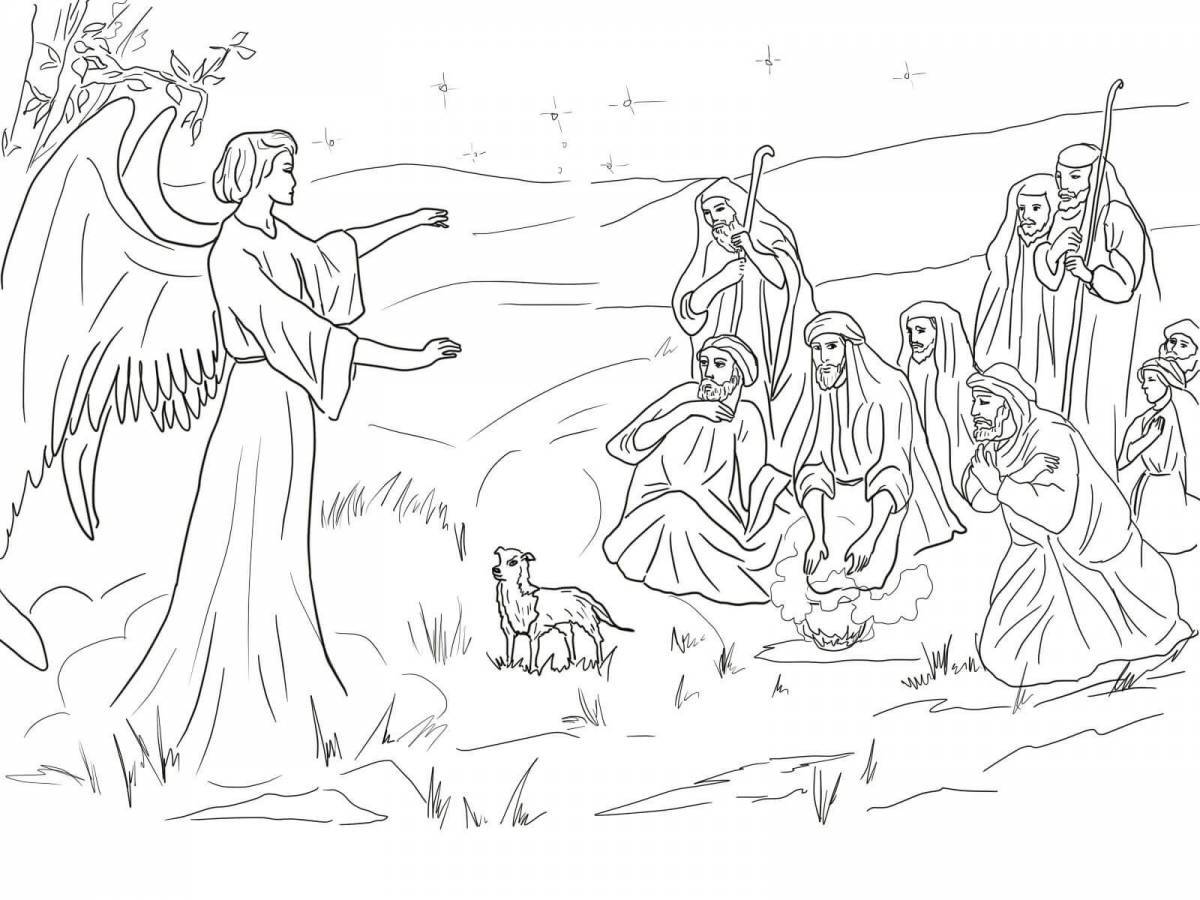 Photo Coloring page the splendor of christmas