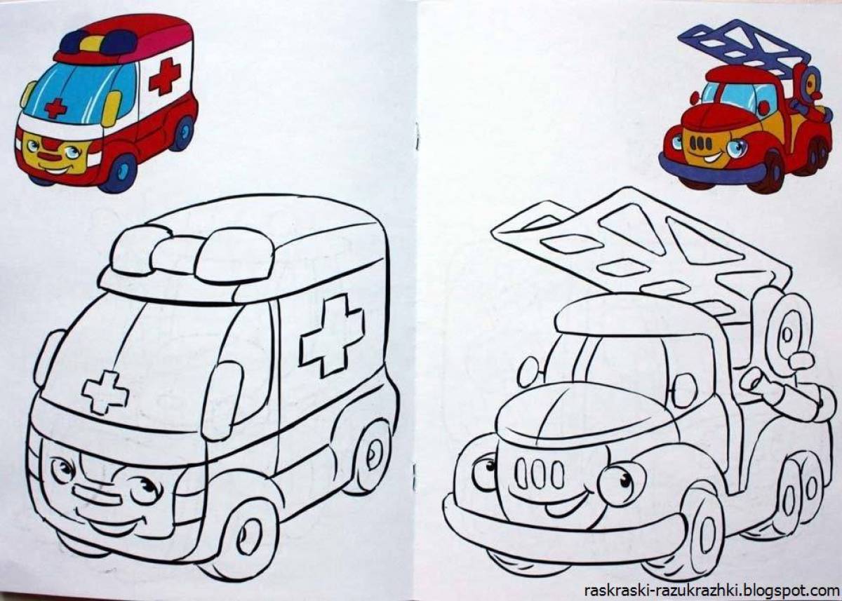 Coloring book for 4 year old boys