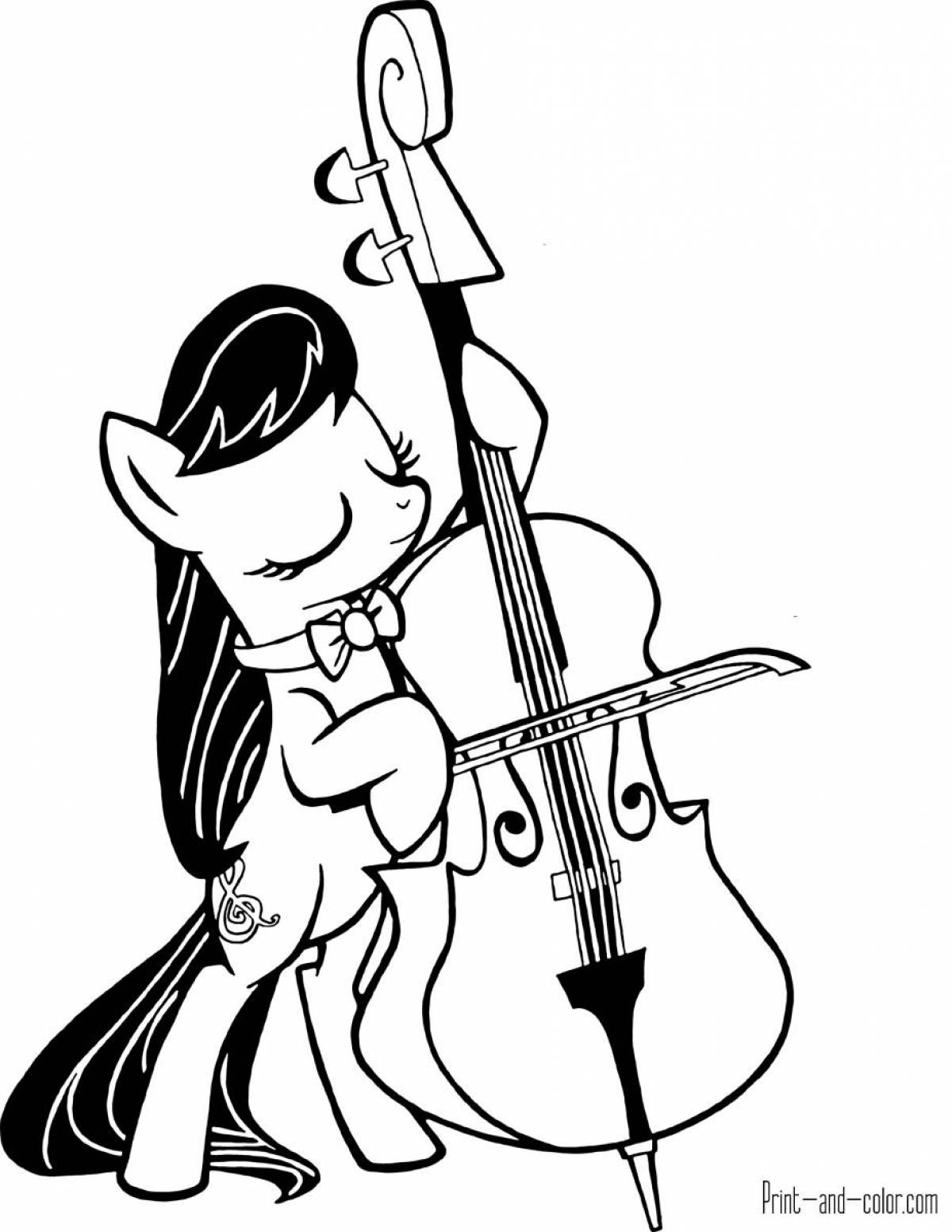 Glorious pony coloring page
