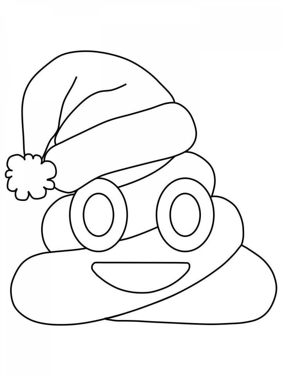 Coloring page glamor poop