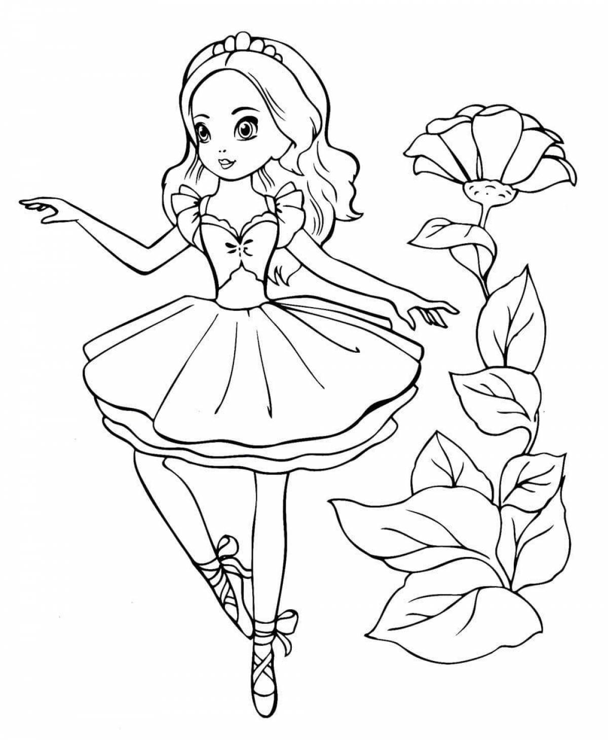 Creative coloring book for girls 6-7 years old