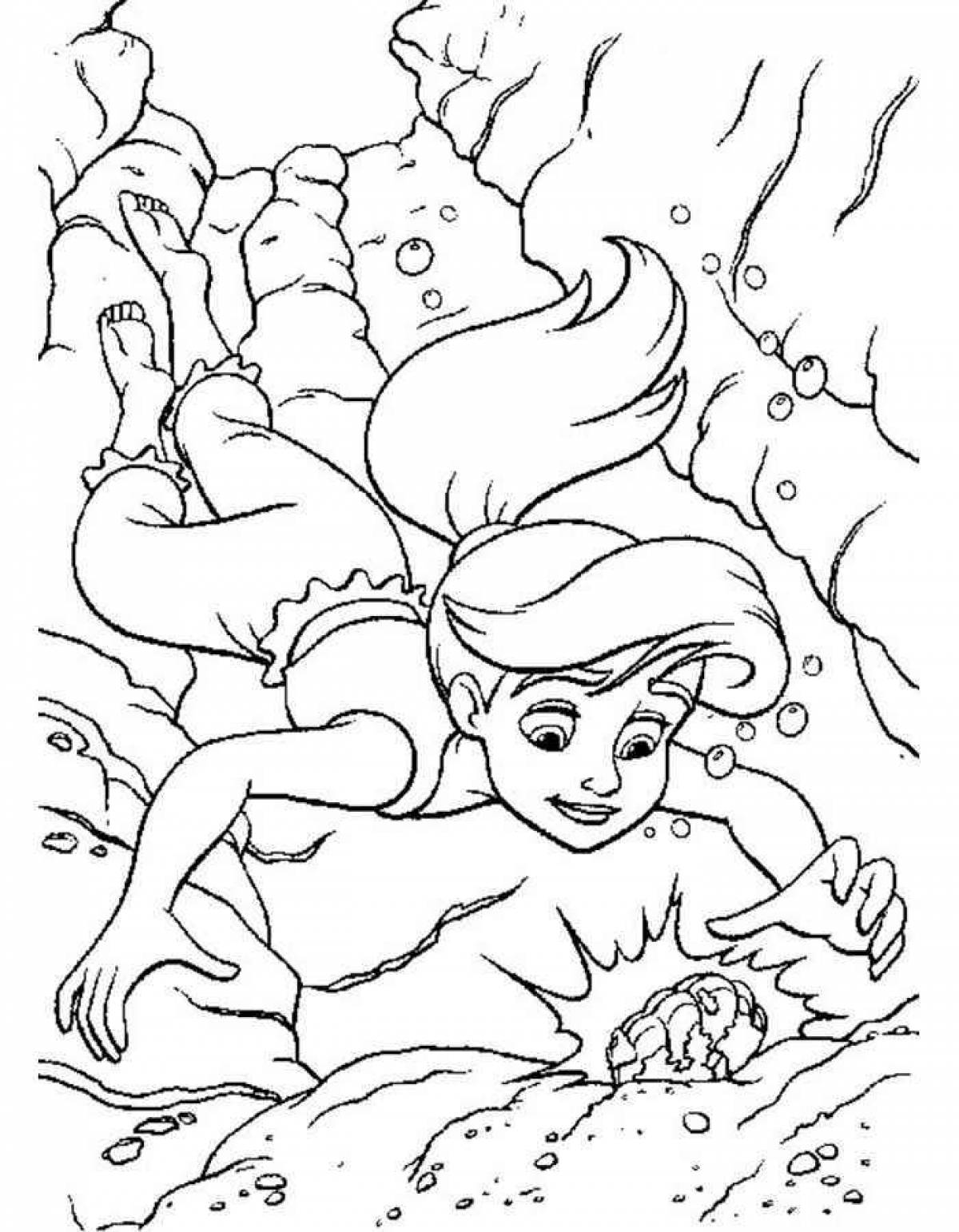 Blissful melodies coloring page