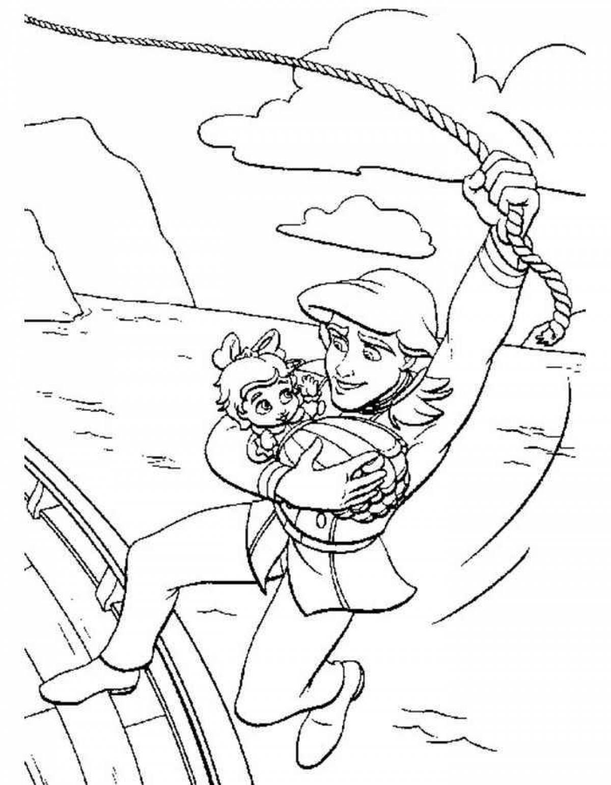 Serene melodies coloring page