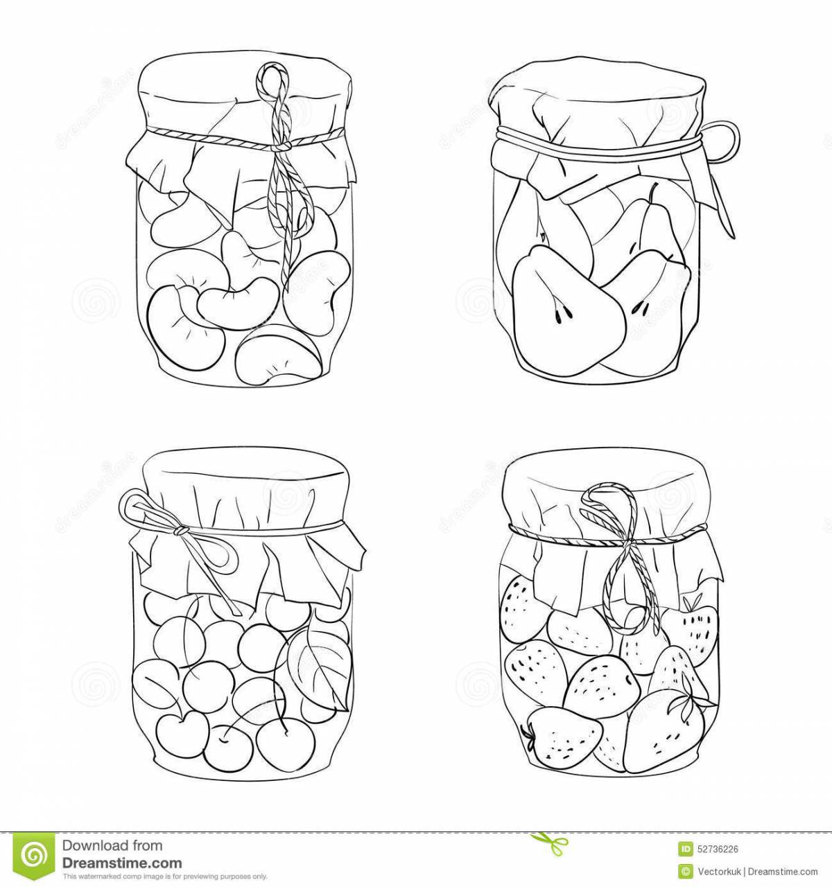 Awesome compote coloring page