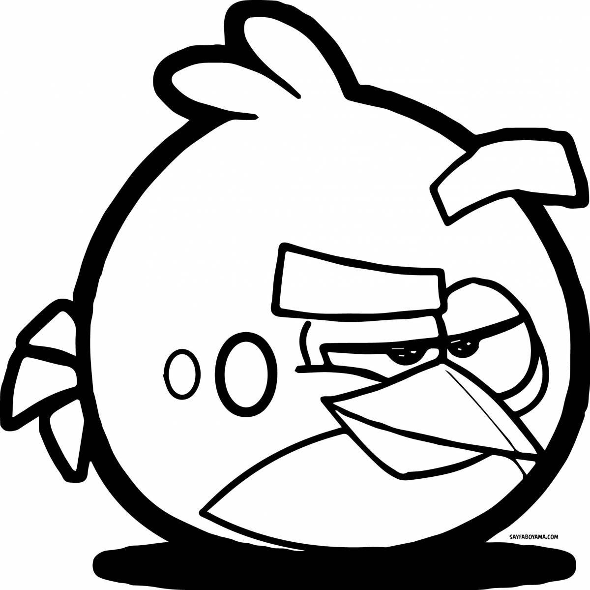 Angry birds humorous coloring book