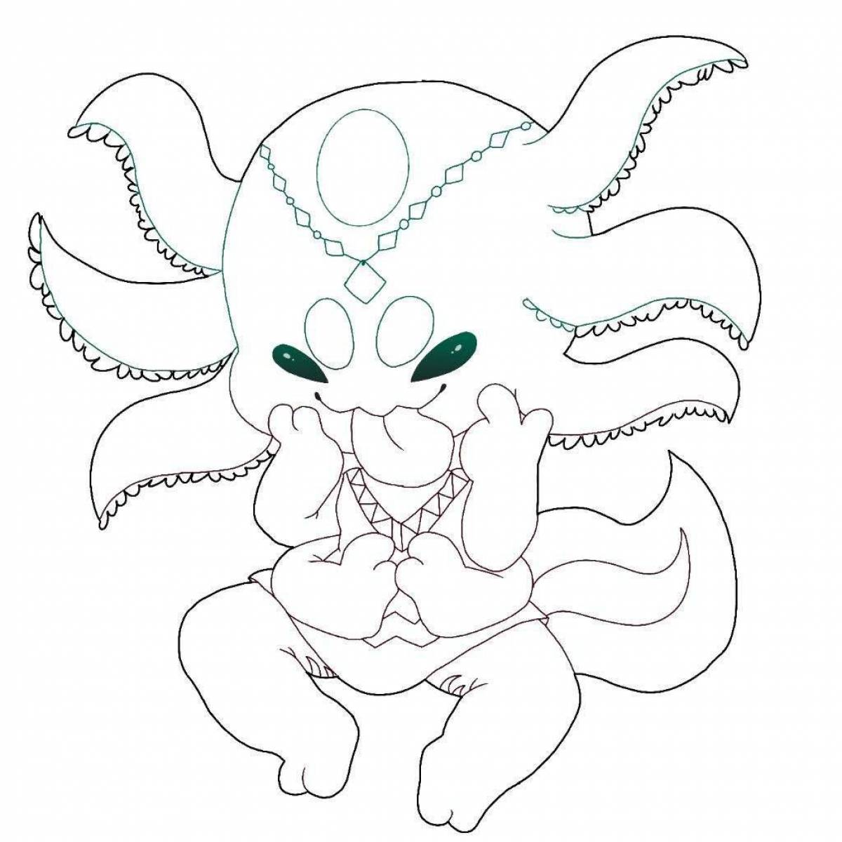 Axolotl fun coloring