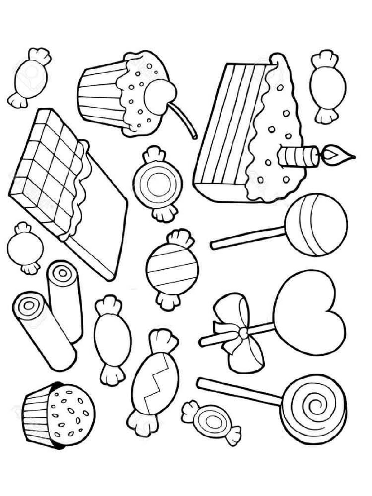 Scented candy coloring pages