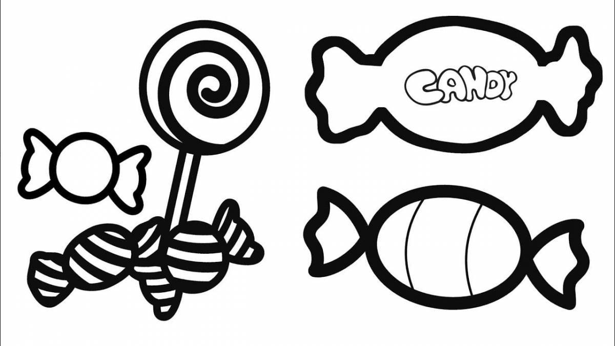 Candy coloring pages