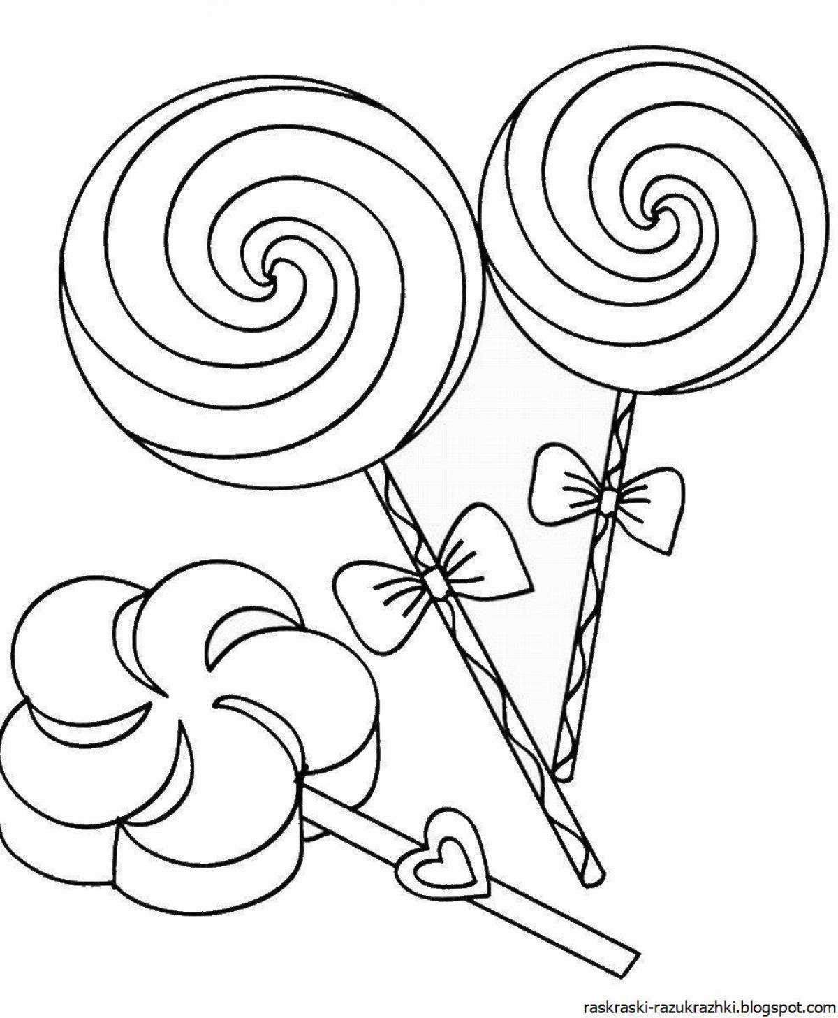 Gummy candy coloring pages