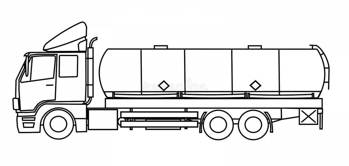 Как рисовать бензовоз