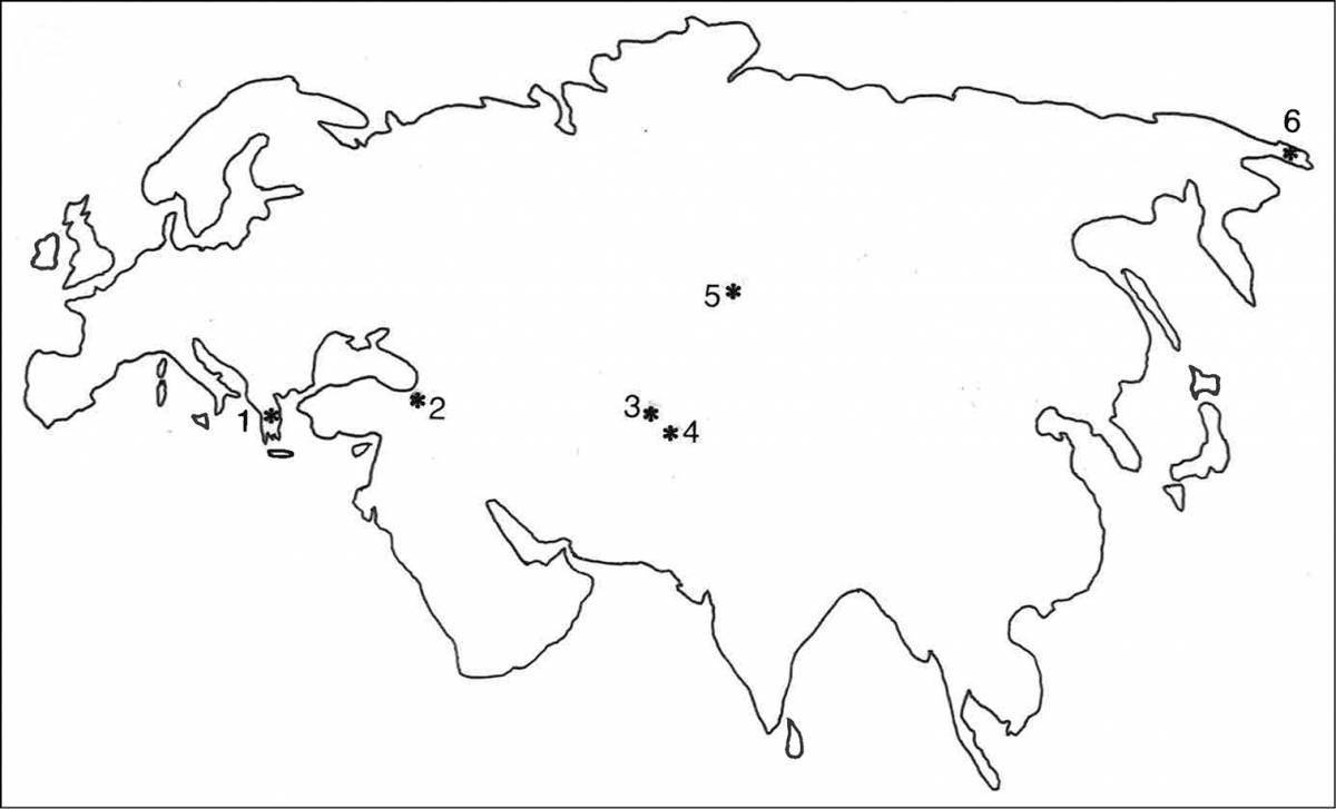 Евразия рисунок для детей