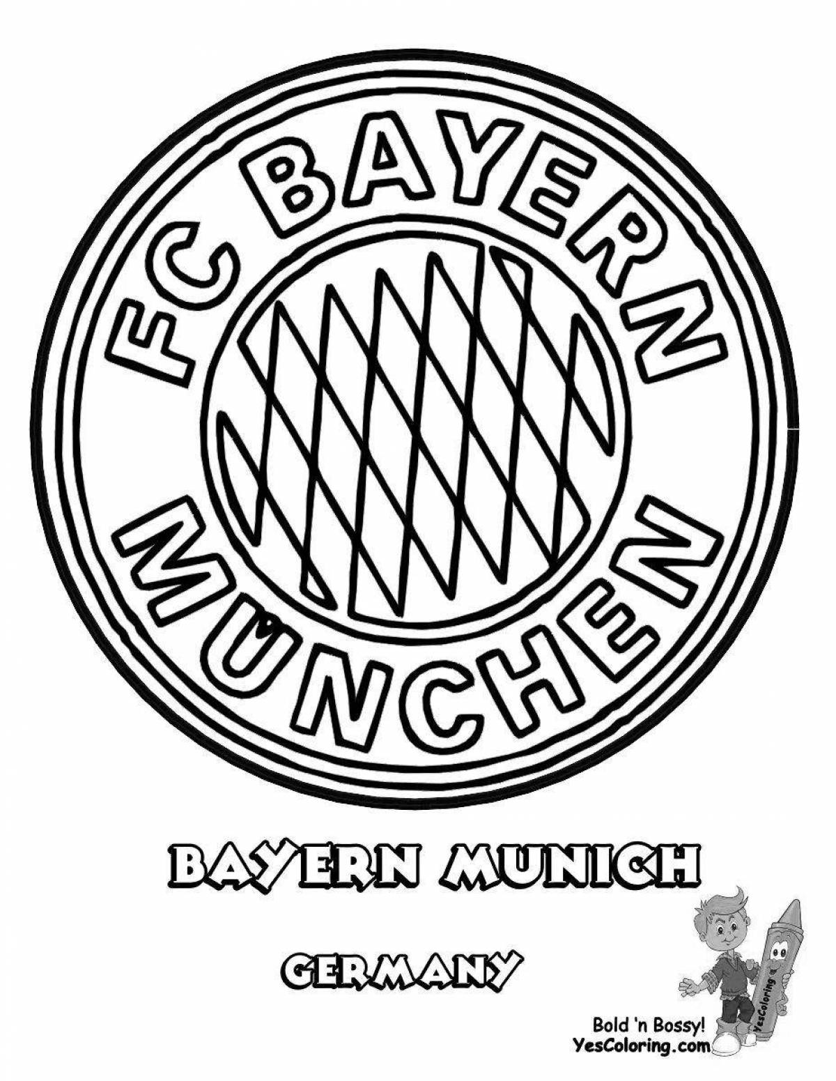 Логотип Баварии раскрасить