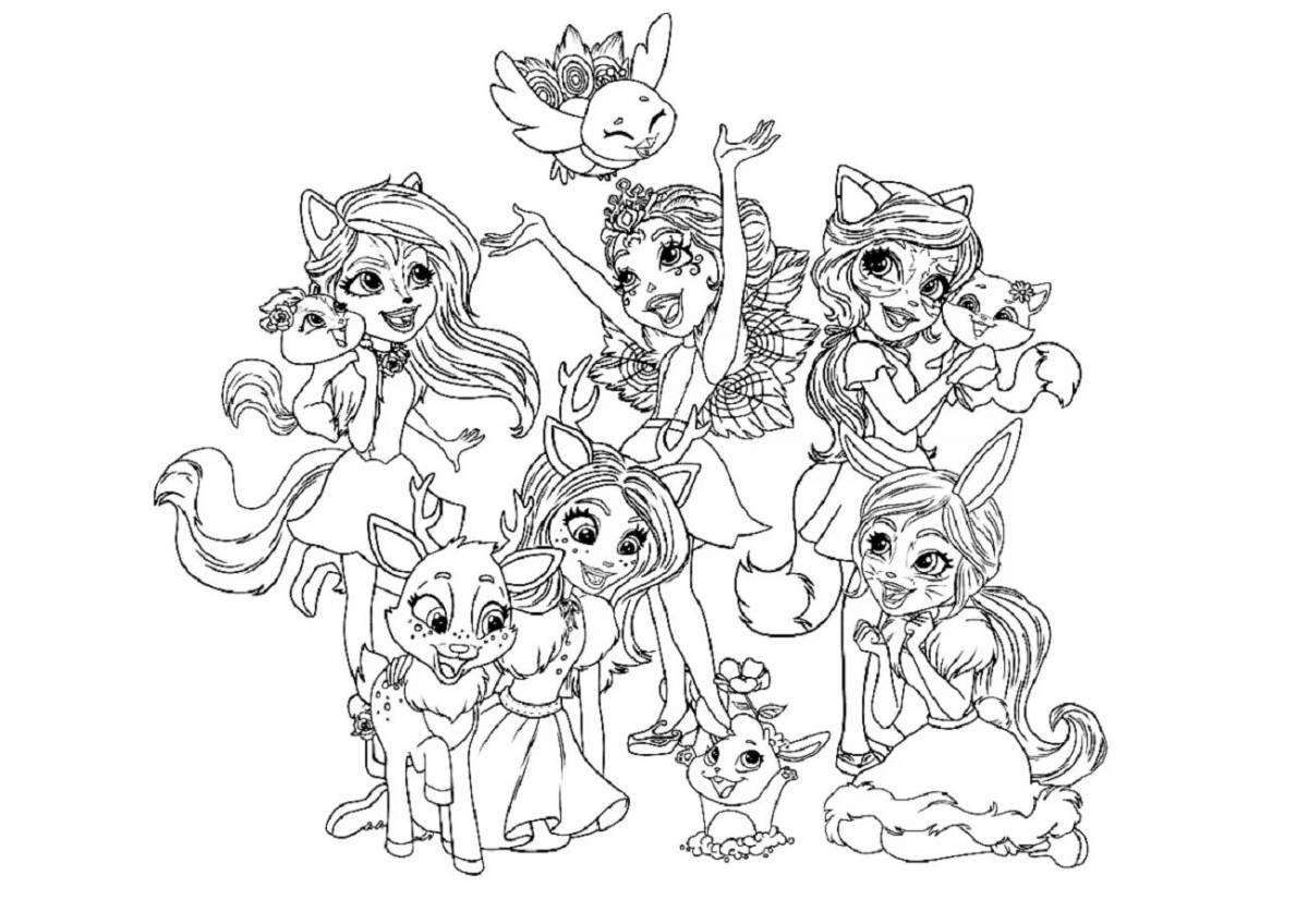 Coloring elegant pegasus