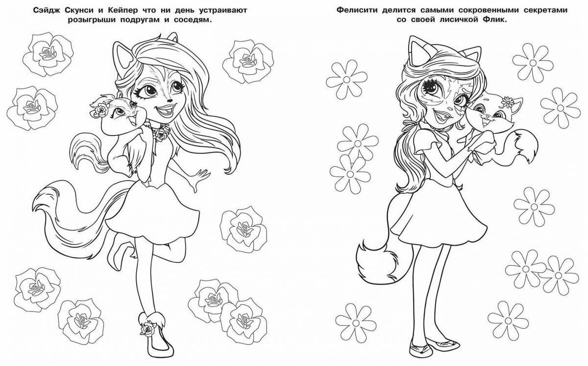 Impressive pegasus coloring book