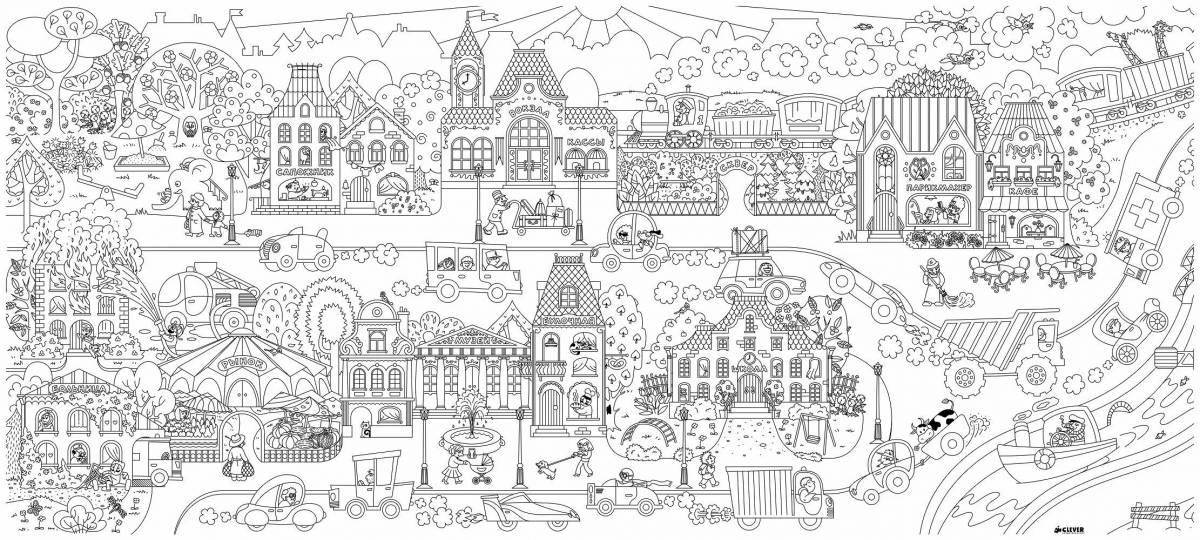 Grand coloring page is the largest