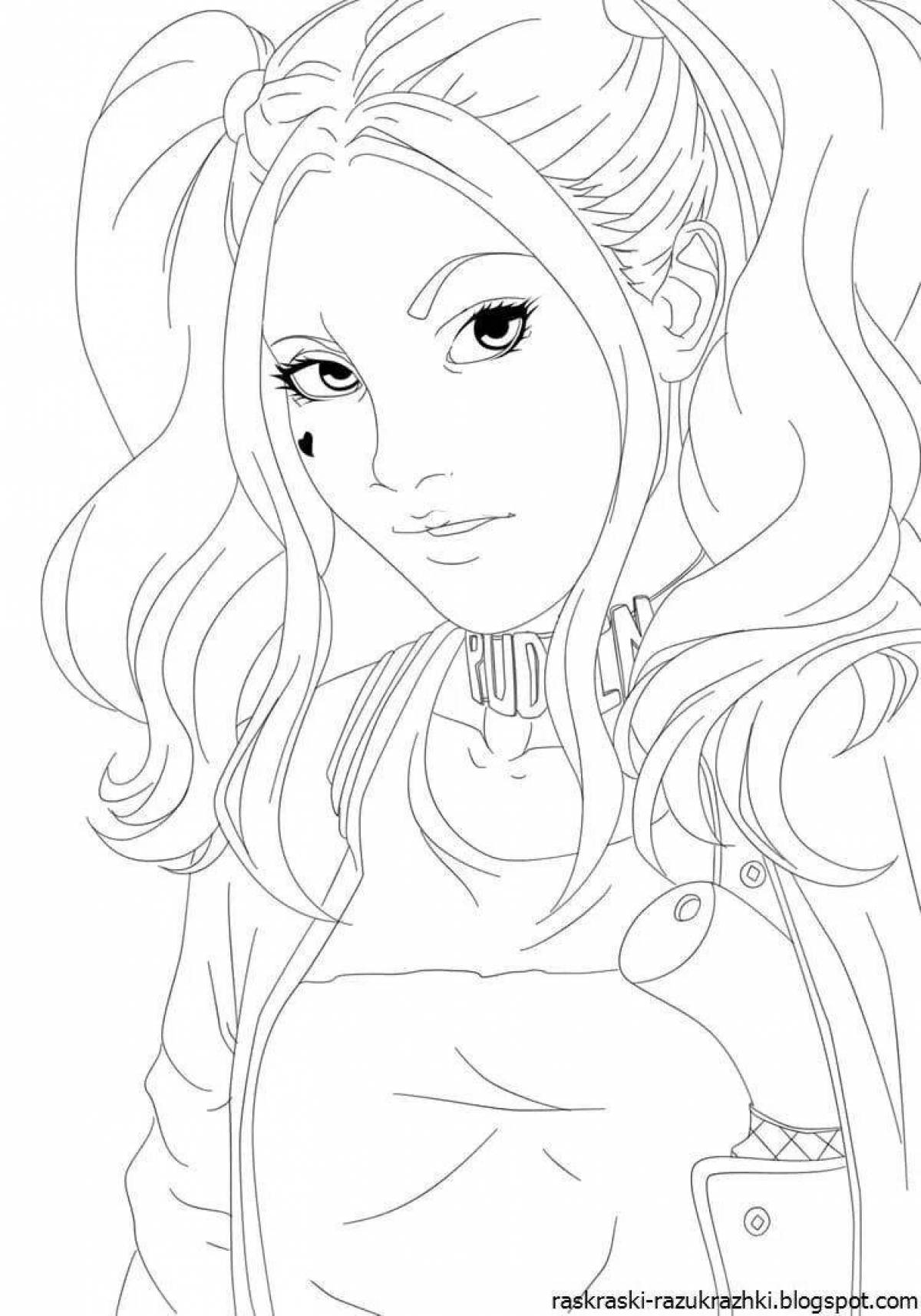Coloring page 18 for girls
