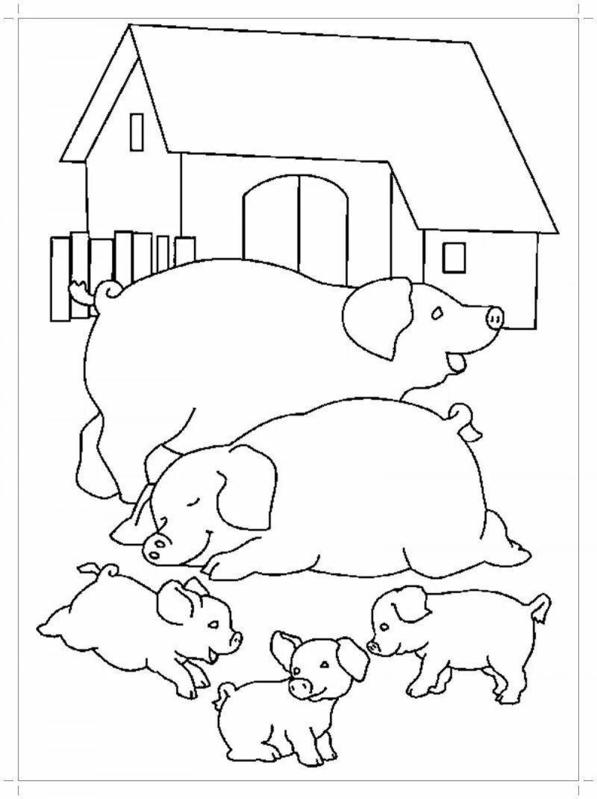 Awesome animal coloring book