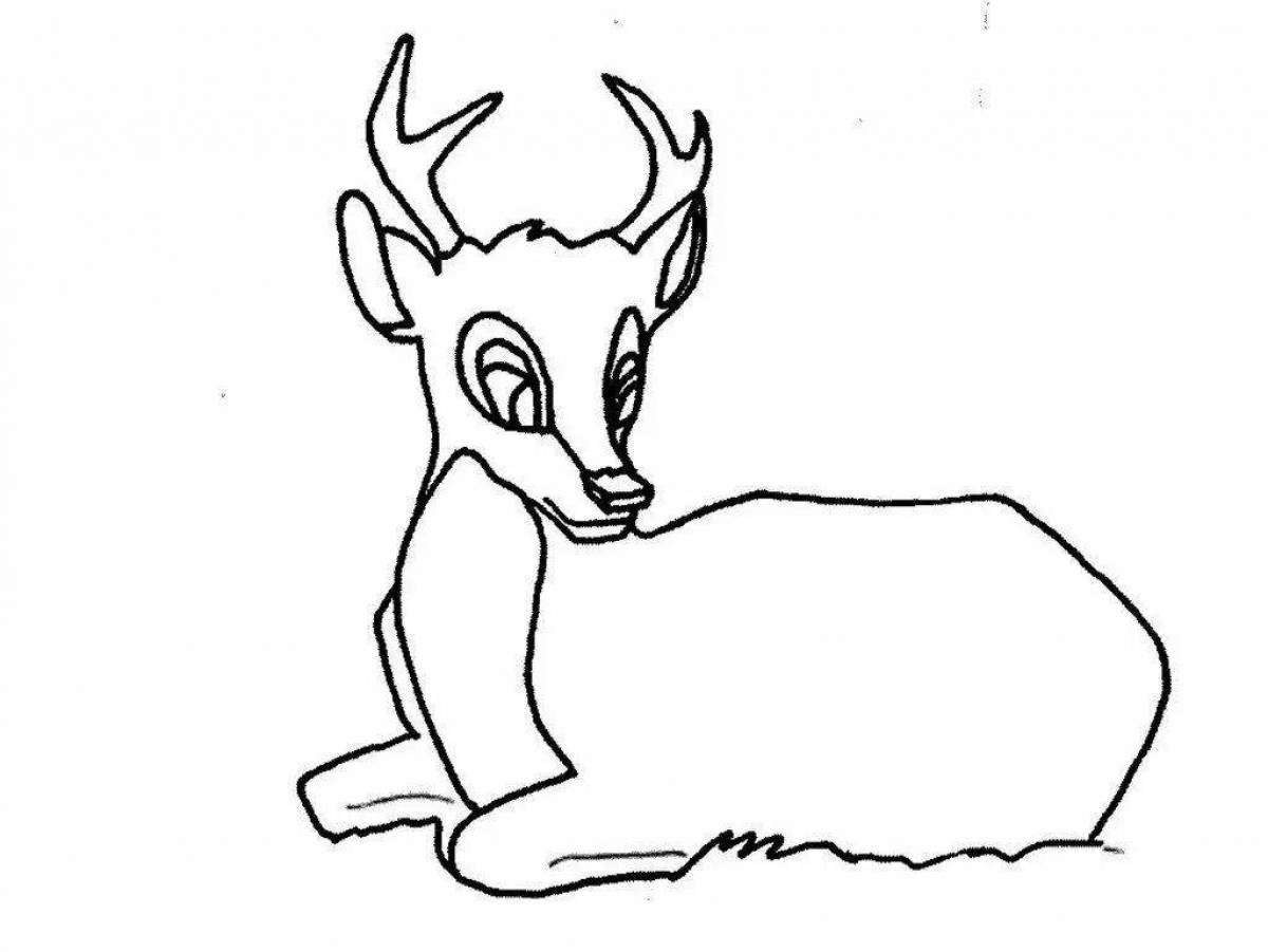 Amazing drawing of a deer