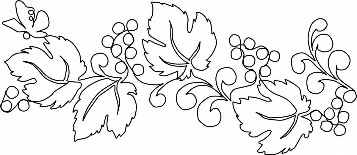 Intriguing floral coloring book