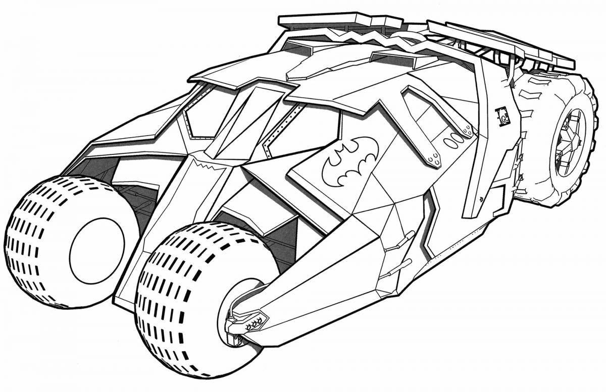 Radiant cyber truck coloring page