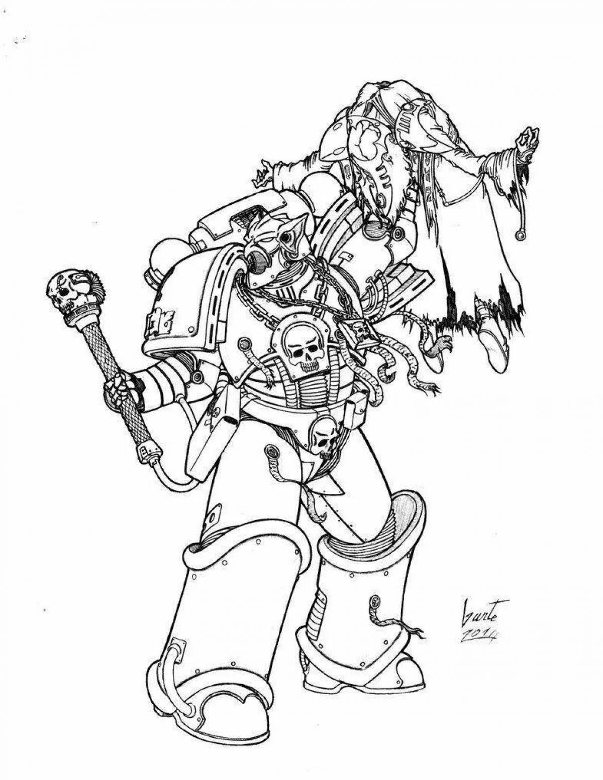 Amazing warhammer 40000 coloring book