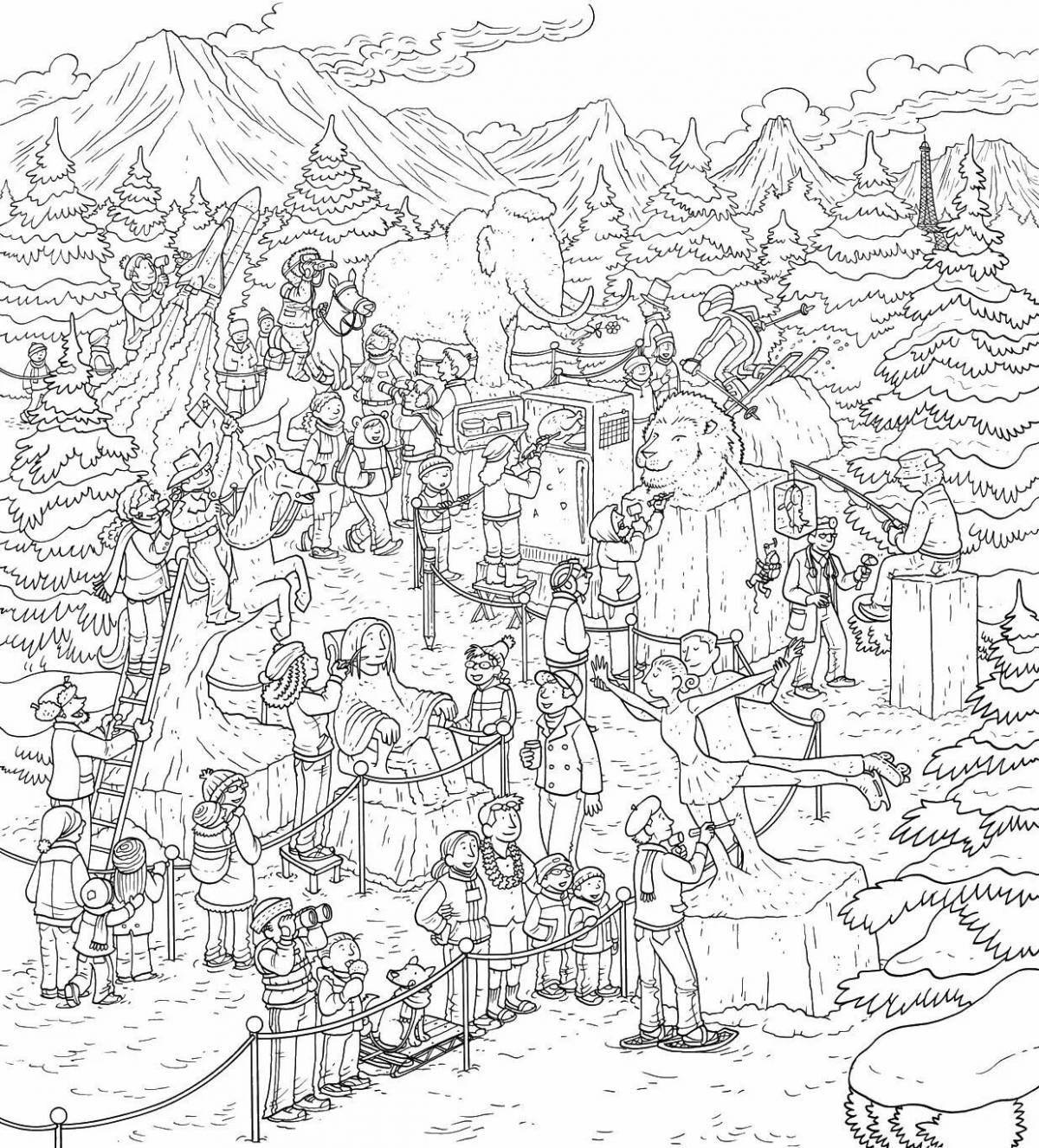 Grand coloring fantasy world