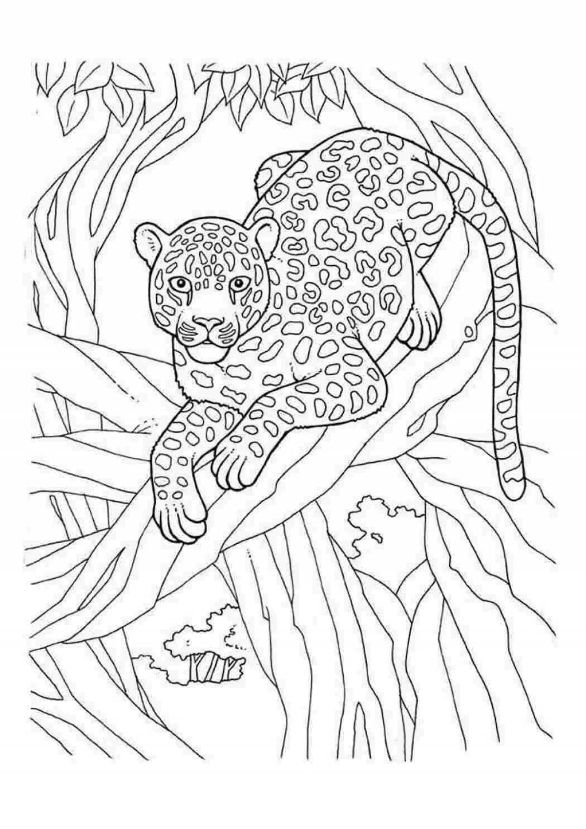 Great coloring tropical animals