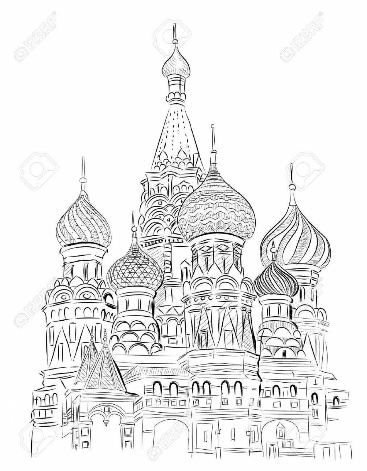 Great coloring pages of russian sights