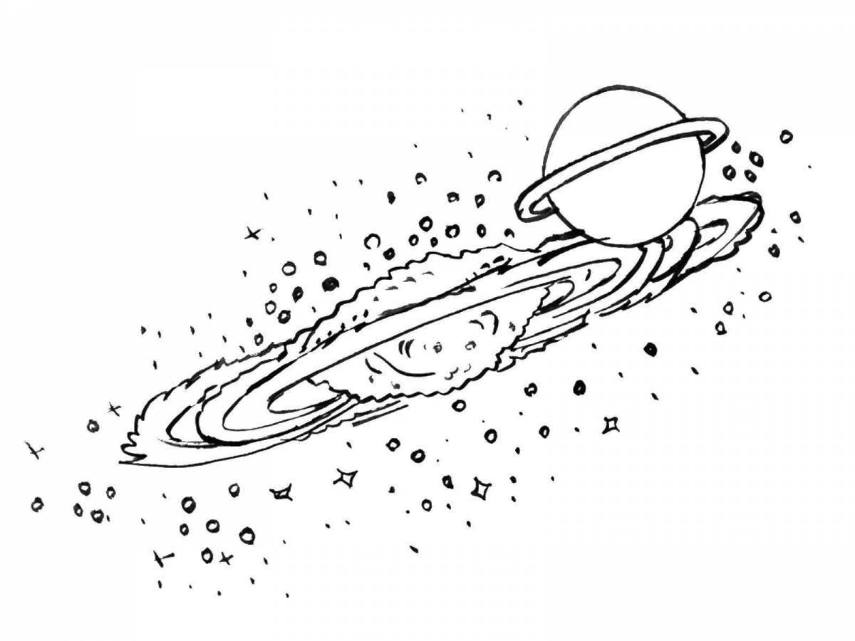 Large milky way coloring page