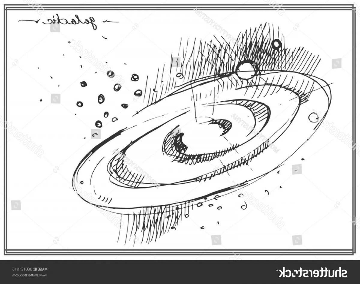 Блестящая раскраска млечный путь