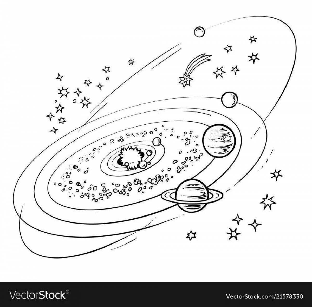 Exalted milky way coloring page