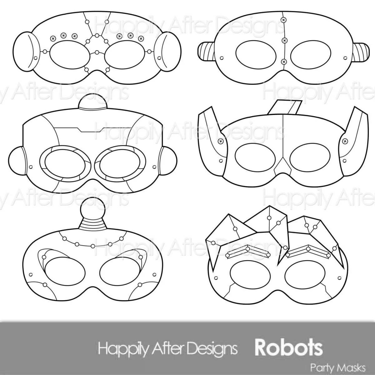 Detailed robot mask coloring