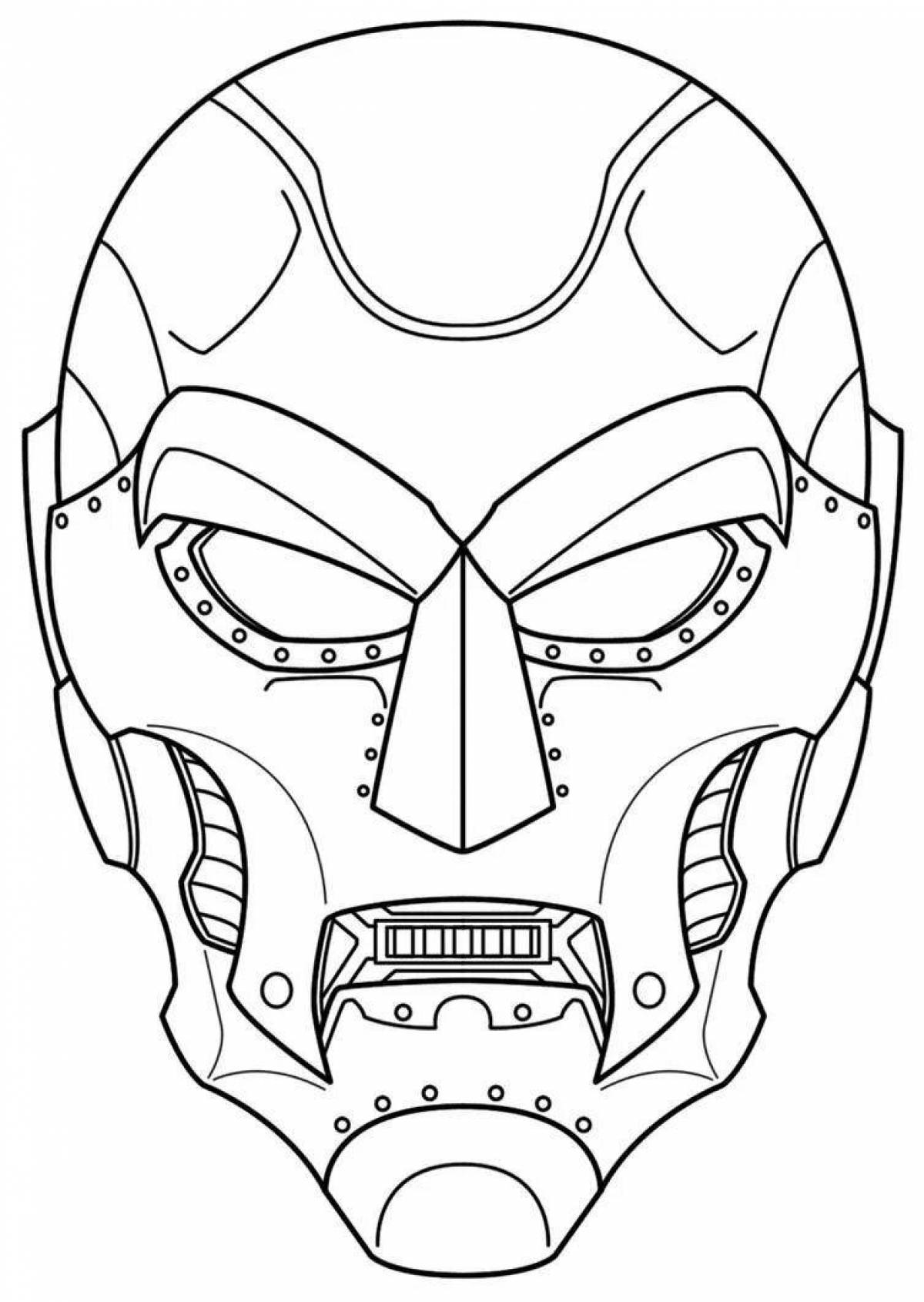 Complex coloring robot mask