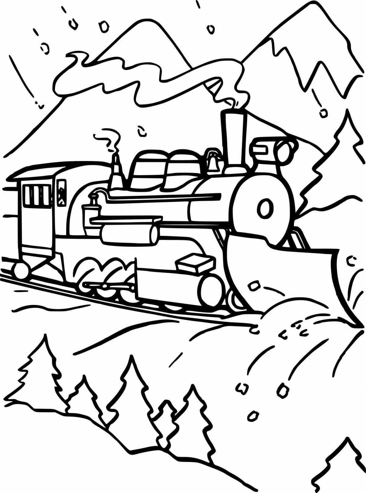 Glowing polar express coloring book